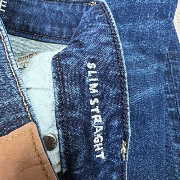 American Eagle Outfitters Jeans Slim Straight Men’s Blue Pockets Size 30x30 - Picture 6 of 12